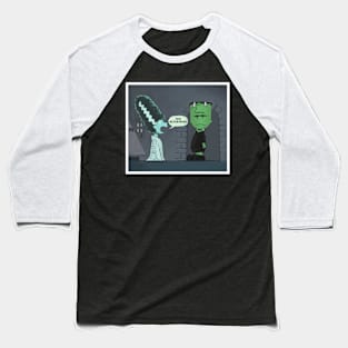 Halloween Blockhead Baseball T-Shirt